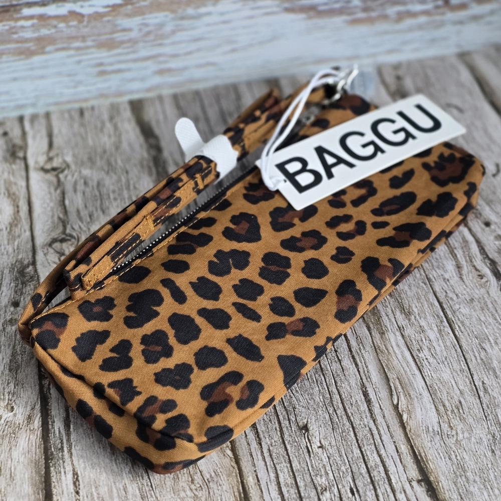 *NWT* BAGGU Leopard Print Pochette Shoulder Bag - Picture 9 of 10